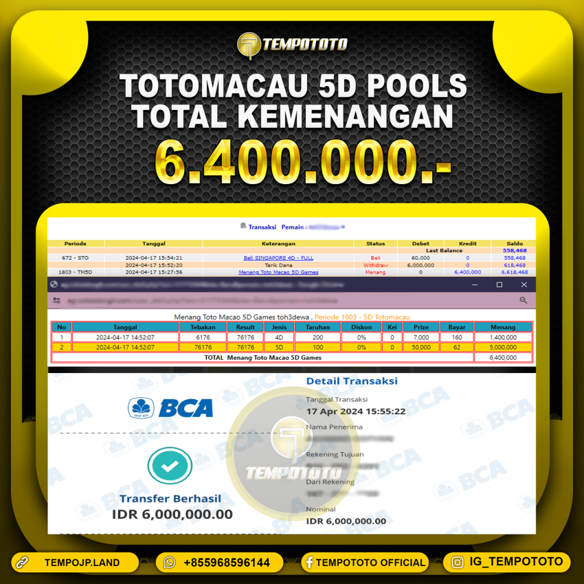 BUKTI JP TEMPOTOTO TOGEL