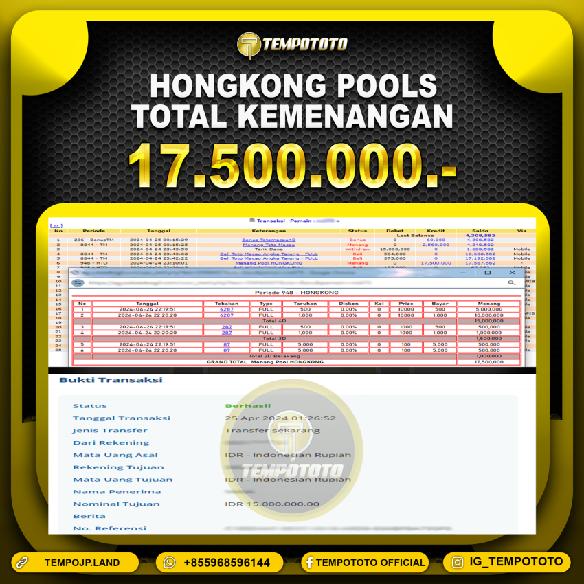 BUKTI JP TEMPOTOTO TOGEL