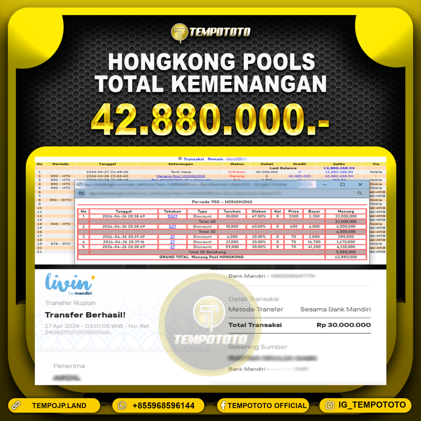 BUKTI JP TEMPOTOTO TOGEL