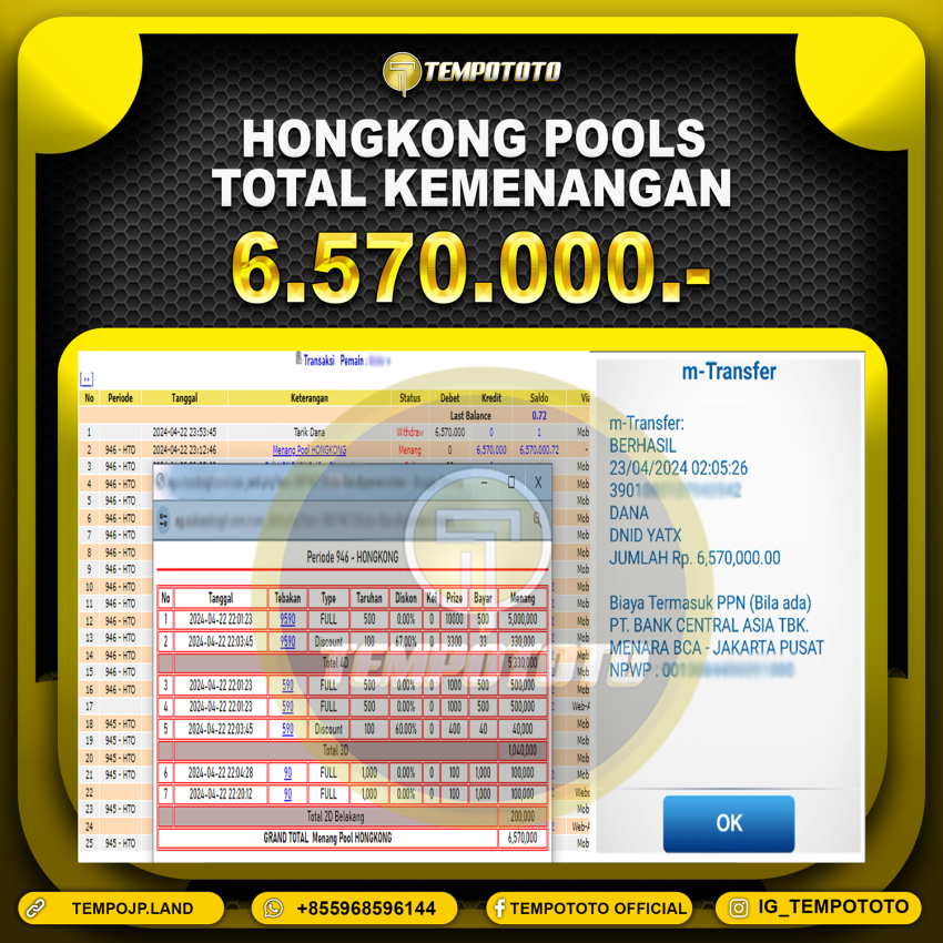 BUKTI JP TEMPOTOTO TOGEL