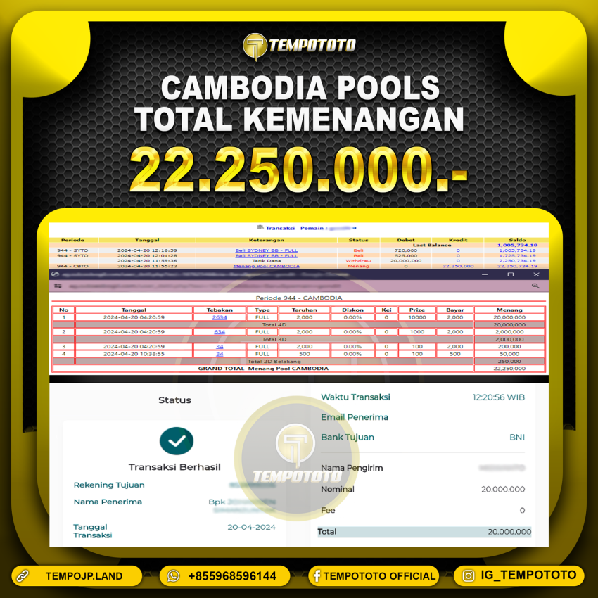 BUKTI JP TEMPOTOTO TOGEL