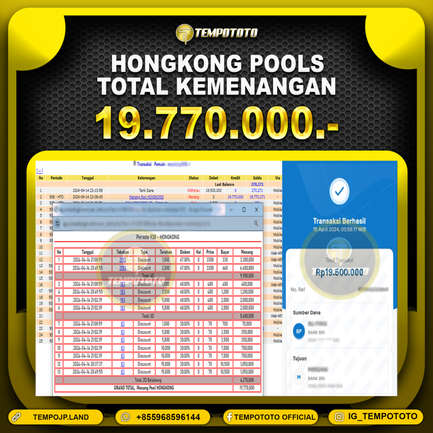 BUKTI JP TEMPOTOTO TOGEL