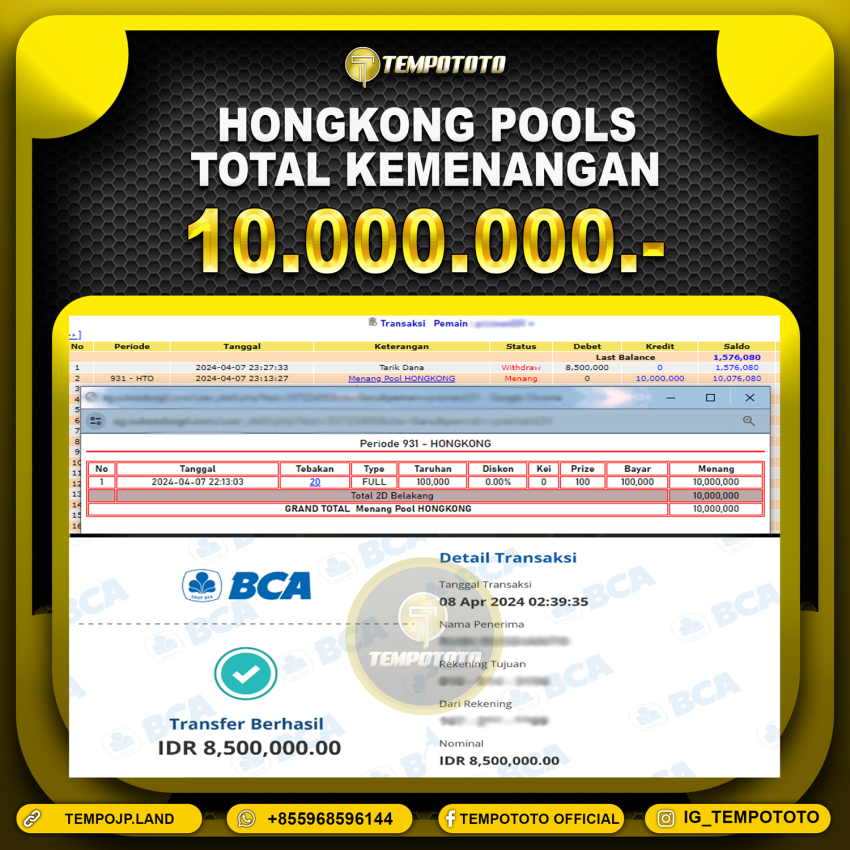 BUKTI JP TEMPOTOTO TOGEL