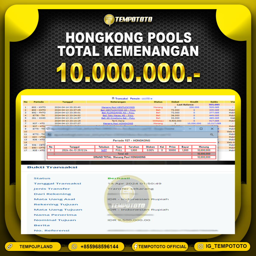 BUKTI JP TEMPOTOTO TOGEL