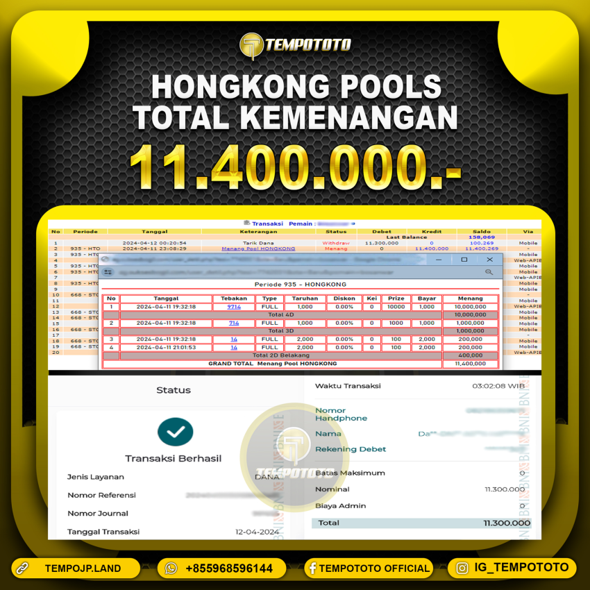 BUKTI JP TEMPOTOTO TOGEL