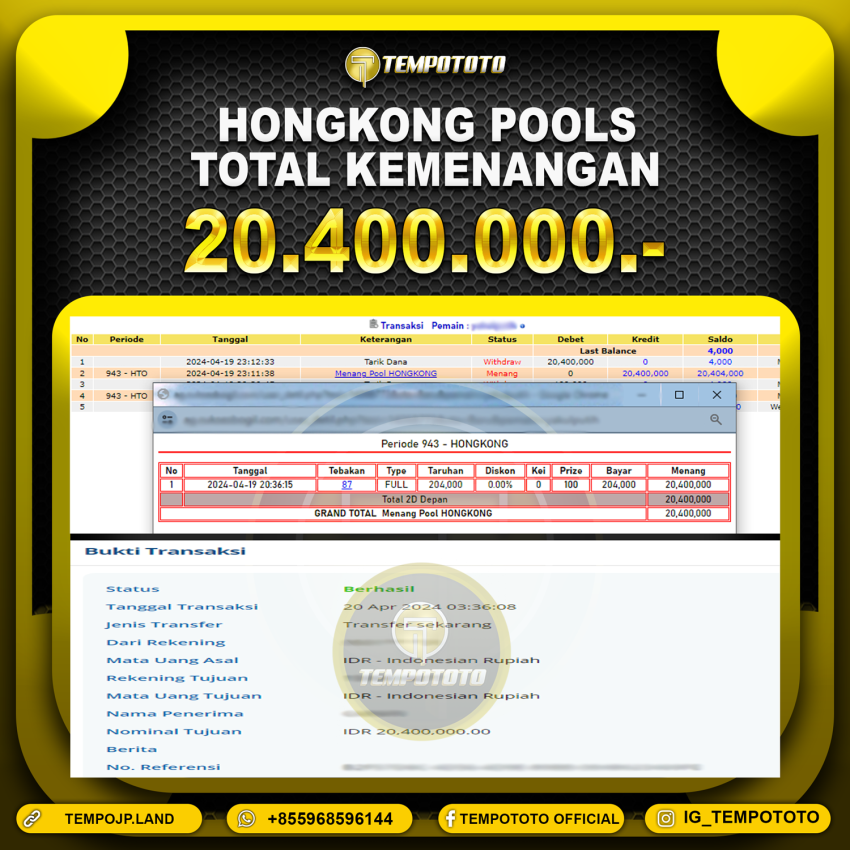 BUKTI JP TEMPOTOTO TOGEL