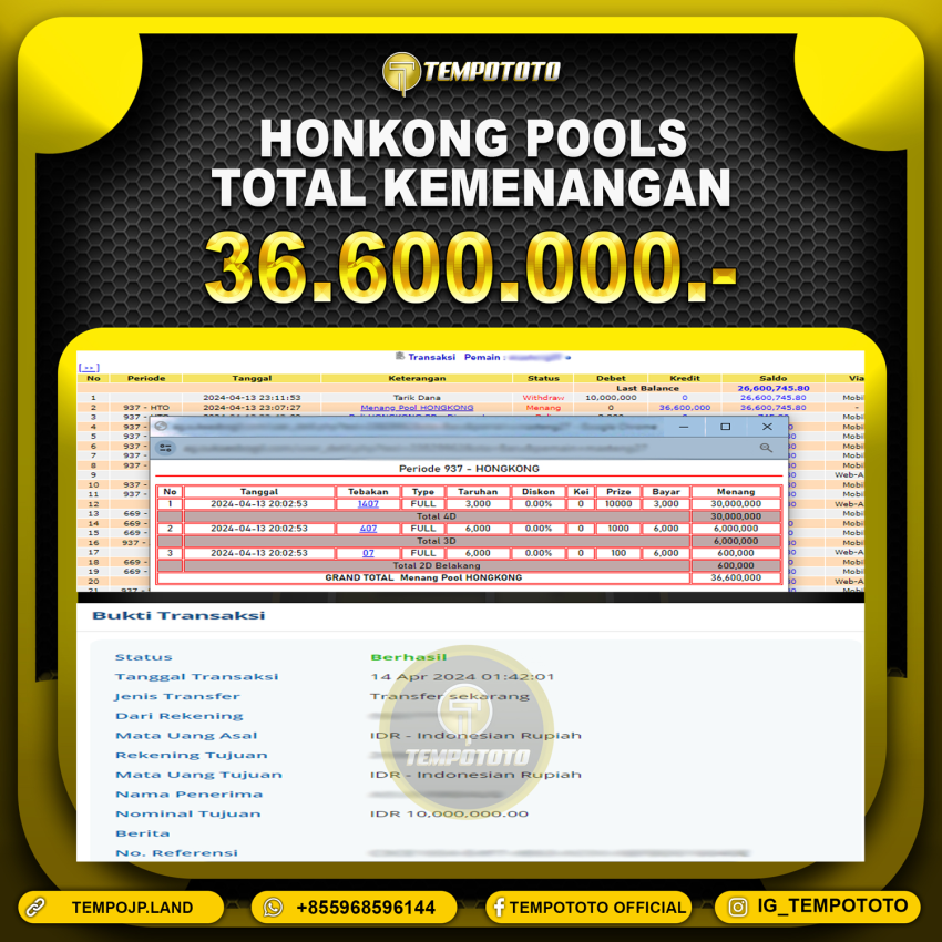 BUKTI JP TEMPOTOTO TOGEL