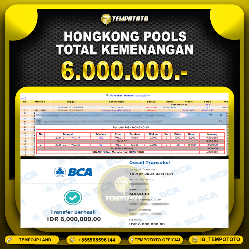 BUKTI JP TEMPOTOTO TOGEL