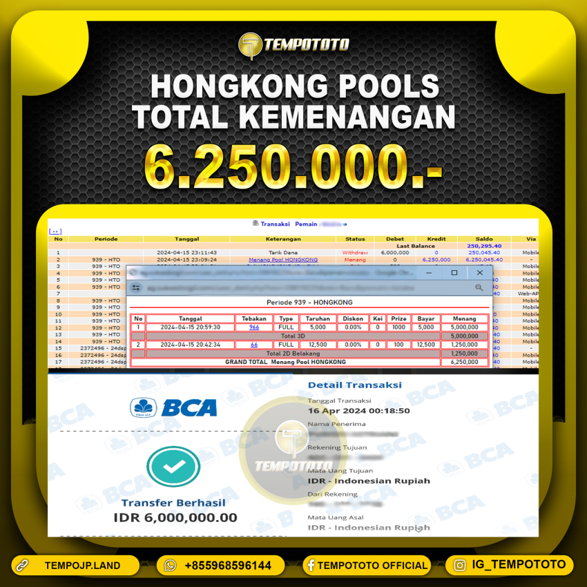 BUKTI JP TEMPOTOTO TOGEL