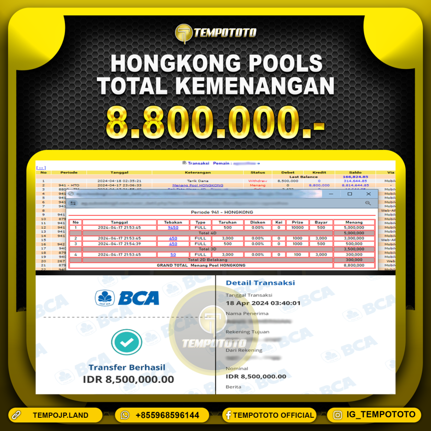 BUKTI JP TEMPOTOTO TOGEL