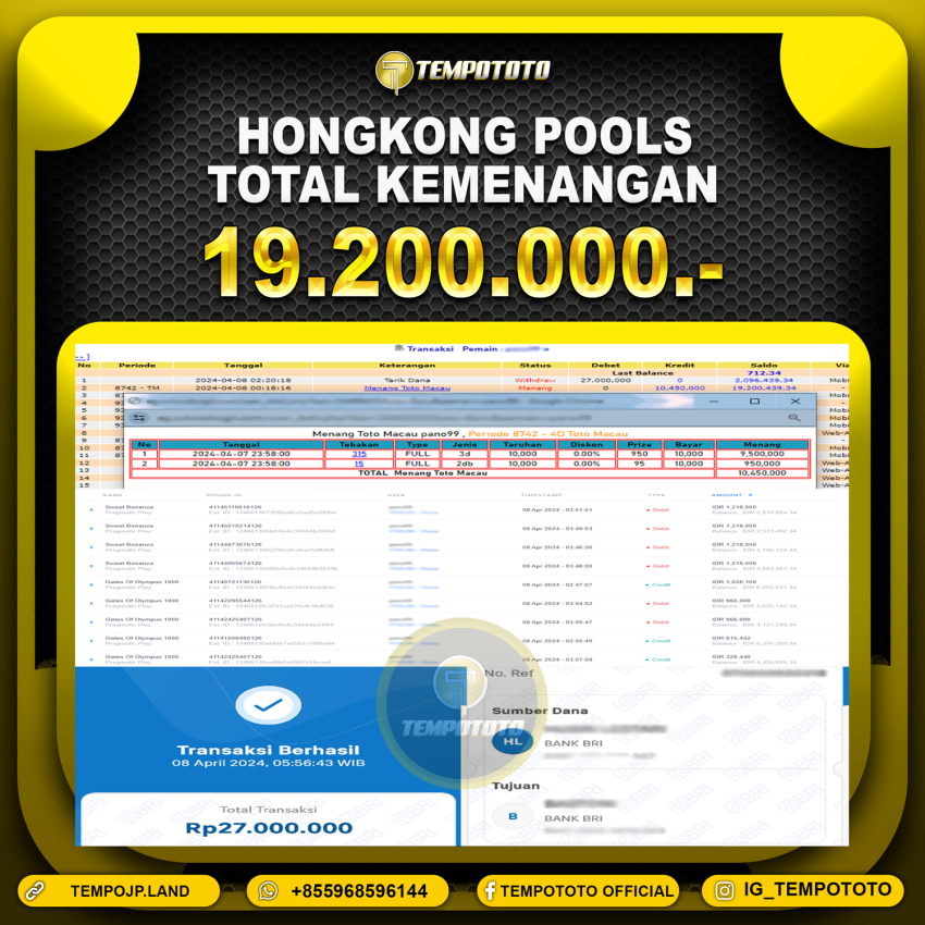 BUKTI JP TEMPOTOTO TOGEL