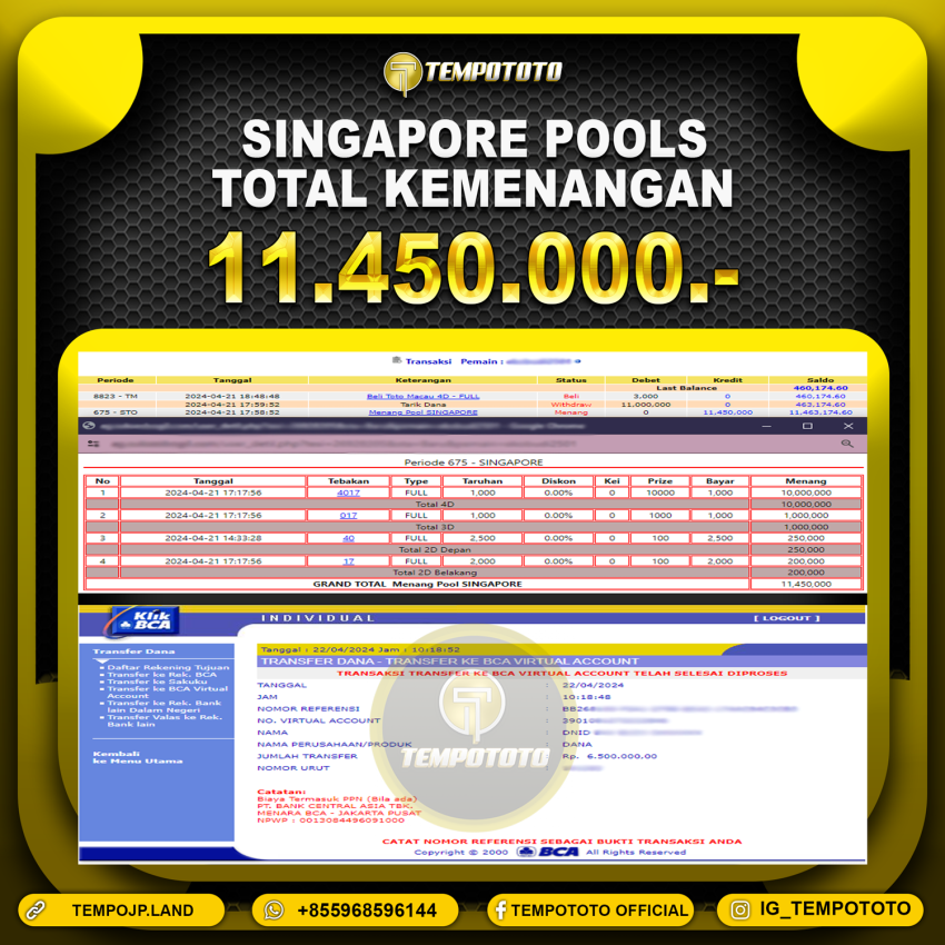 BUKTI JP TEMPOTOTO TOGEL