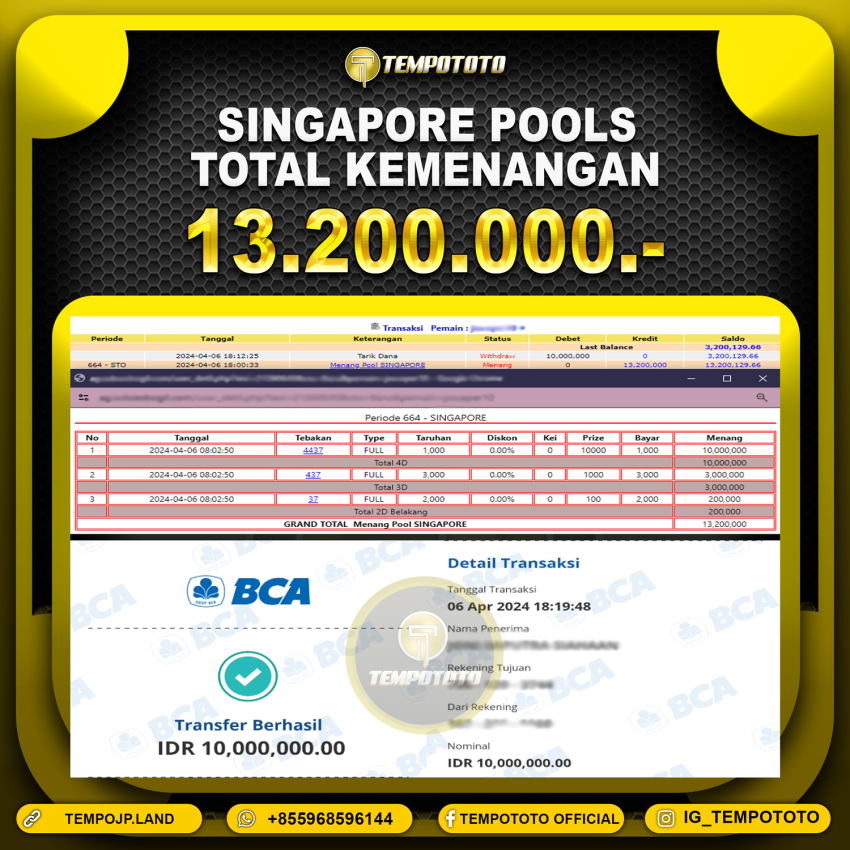 BUKTI JP TEMPOTOTO TOGEL