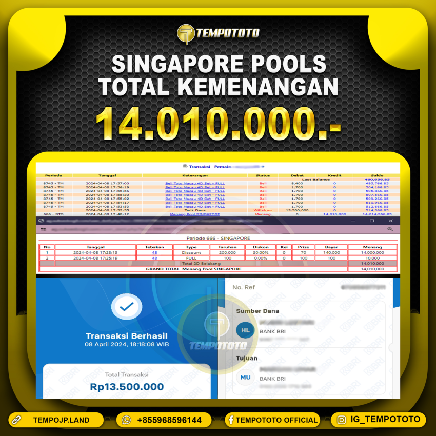 BUKTI JP TEMPOTOTO TOGEL