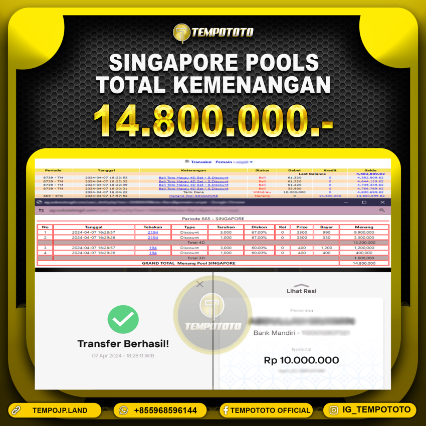 BUKTI JP TEMPOTOTO TOGEL