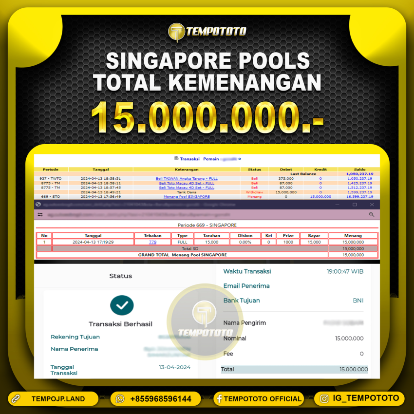 BUKTI JP TEMPOTOTO TOGEL