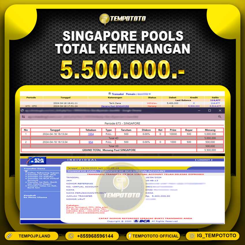 BUKTI JP TEMPOTOTO TOGEL