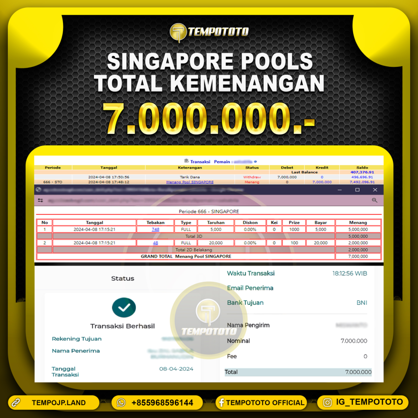 BUKTI JP TEMPOTOTO TOGEL