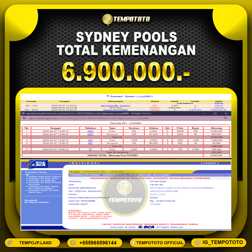 BUKTI JP TEMPOTOTO TOGEL