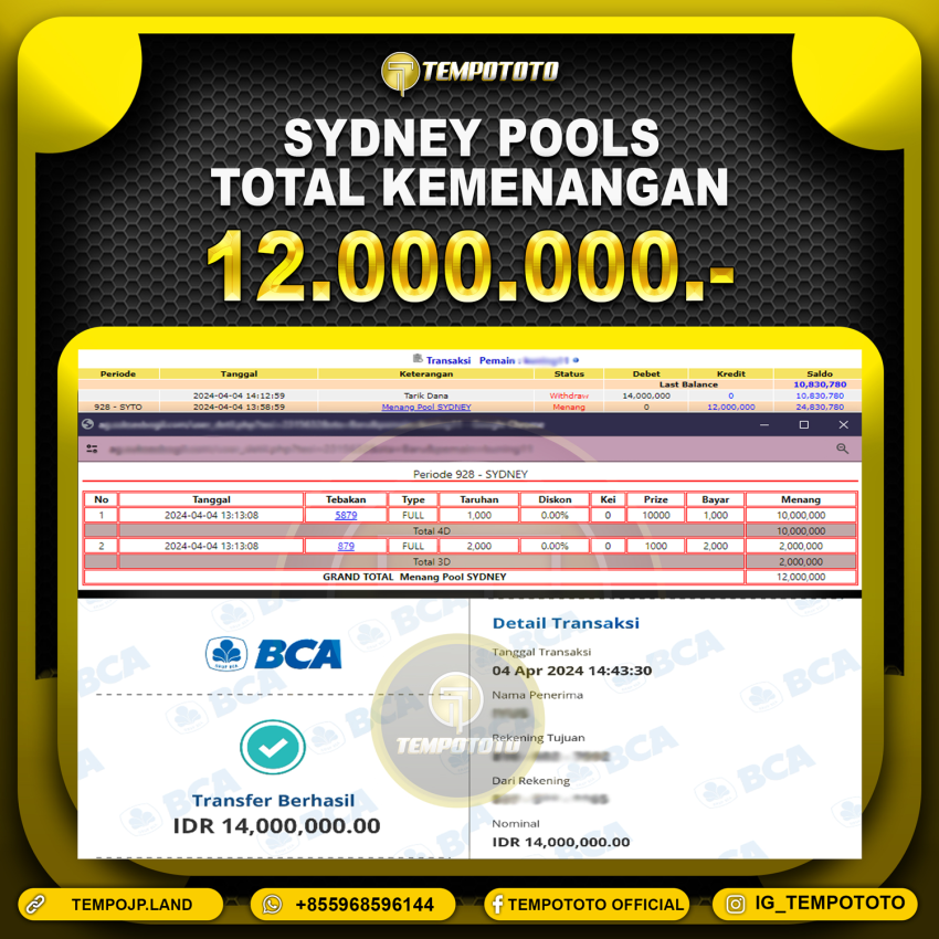 BUKTI JP TEMPOTOTO TOGEL