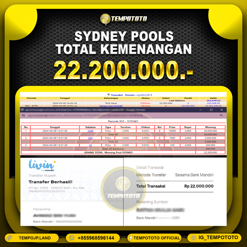 BUKTI JP TEMPOTOTO TOGEL