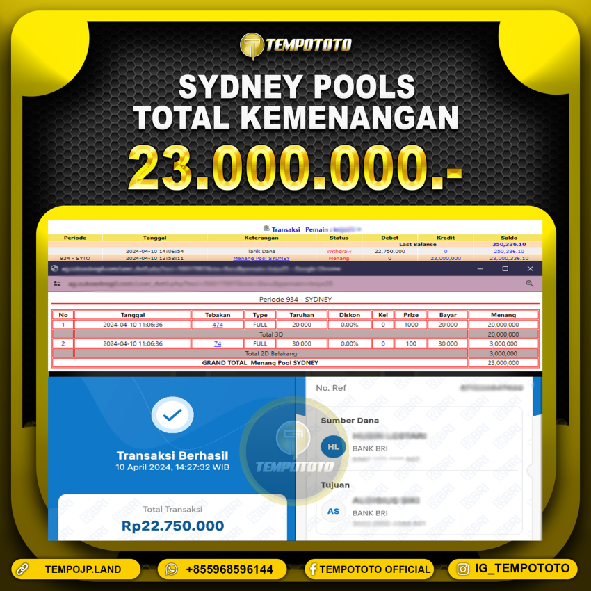 BUKTI JP TEMPOTOTO TOGEL