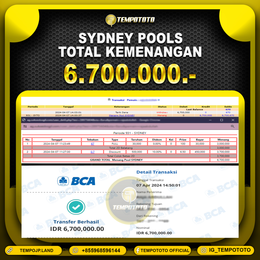 BUKTI JP TEMPOTOTO TOGEL