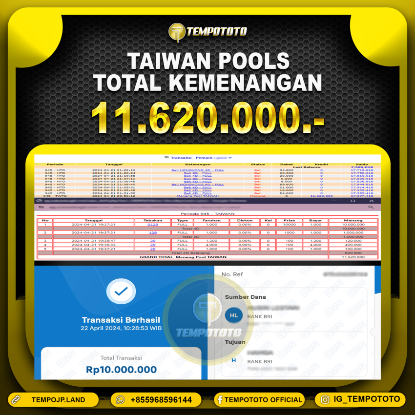 BUKTI JP TEMPOTOTO TOGEL