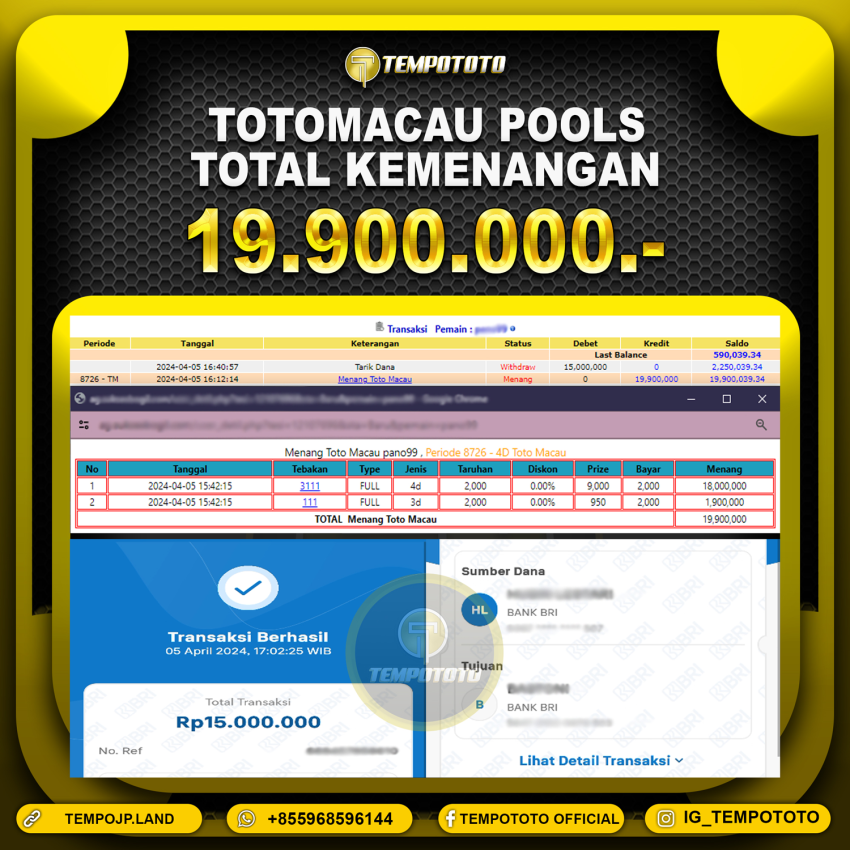 BUKTI JP TEMPOTOTO TOGEL