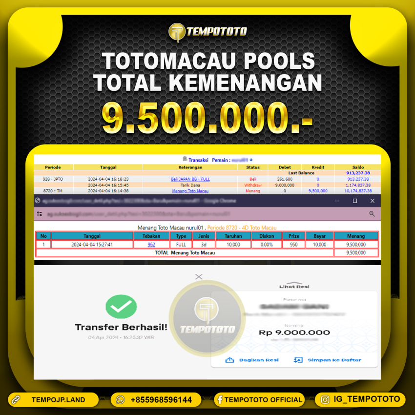 BUKTI JP TEMPOTOTO TOGEL