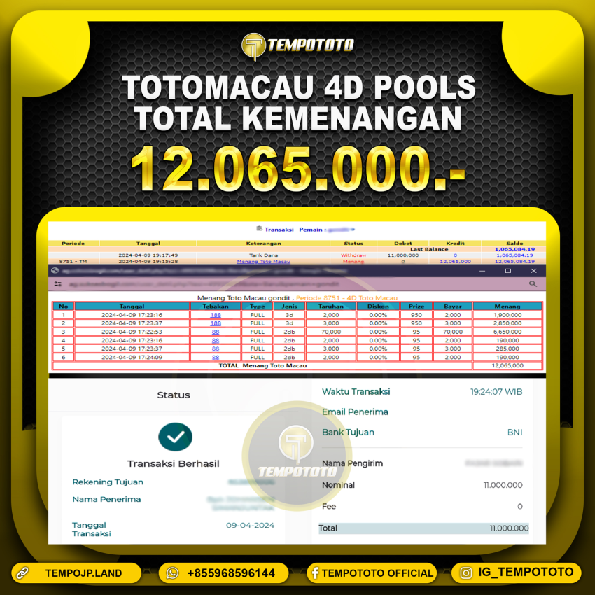 BUKTI JP TEMPOTOTO TOGEL