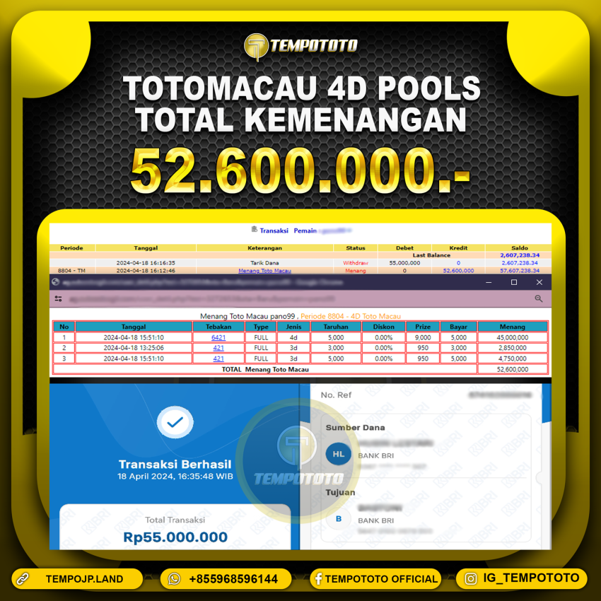 BUKTI JP TEMPOTOTO TOGEL