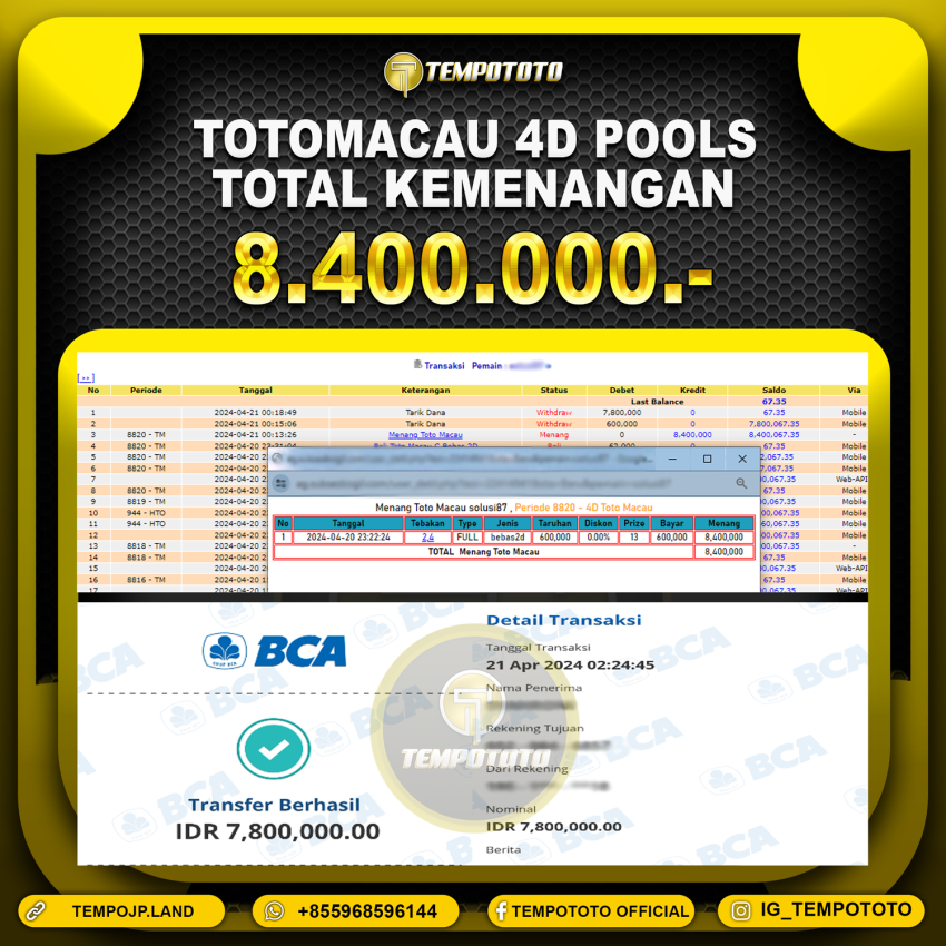 BUKTI JP TEMPOTOTO TOGEL