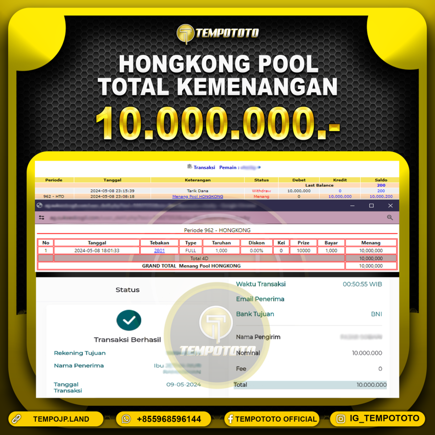 BUKTI JP TEMPOTOTO TOGEL