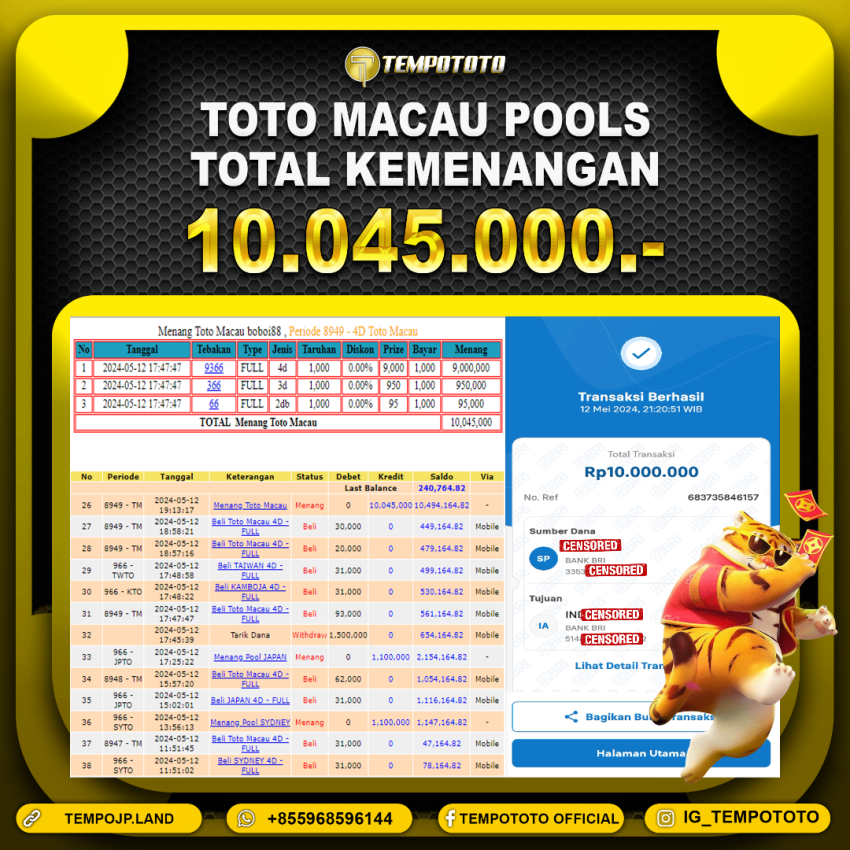 BUKTI JP TEMPOTOTO TOGEL