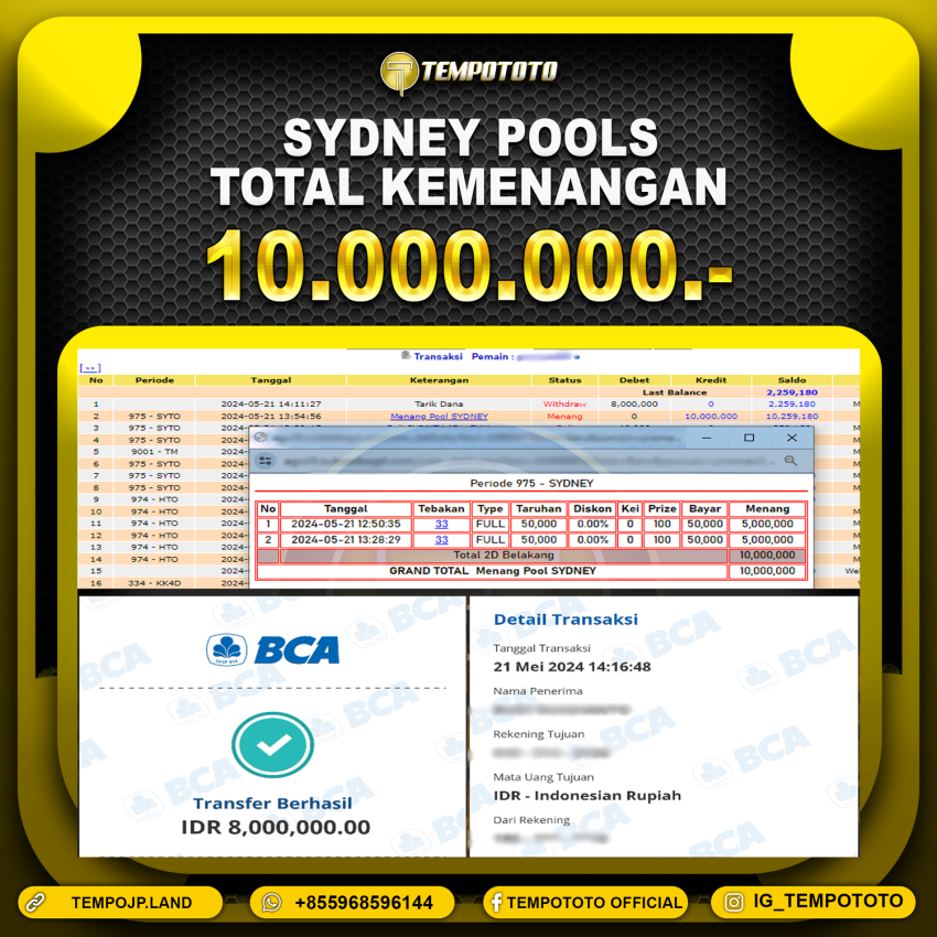 BUKTI JP TEMPOTOTO TOGEL