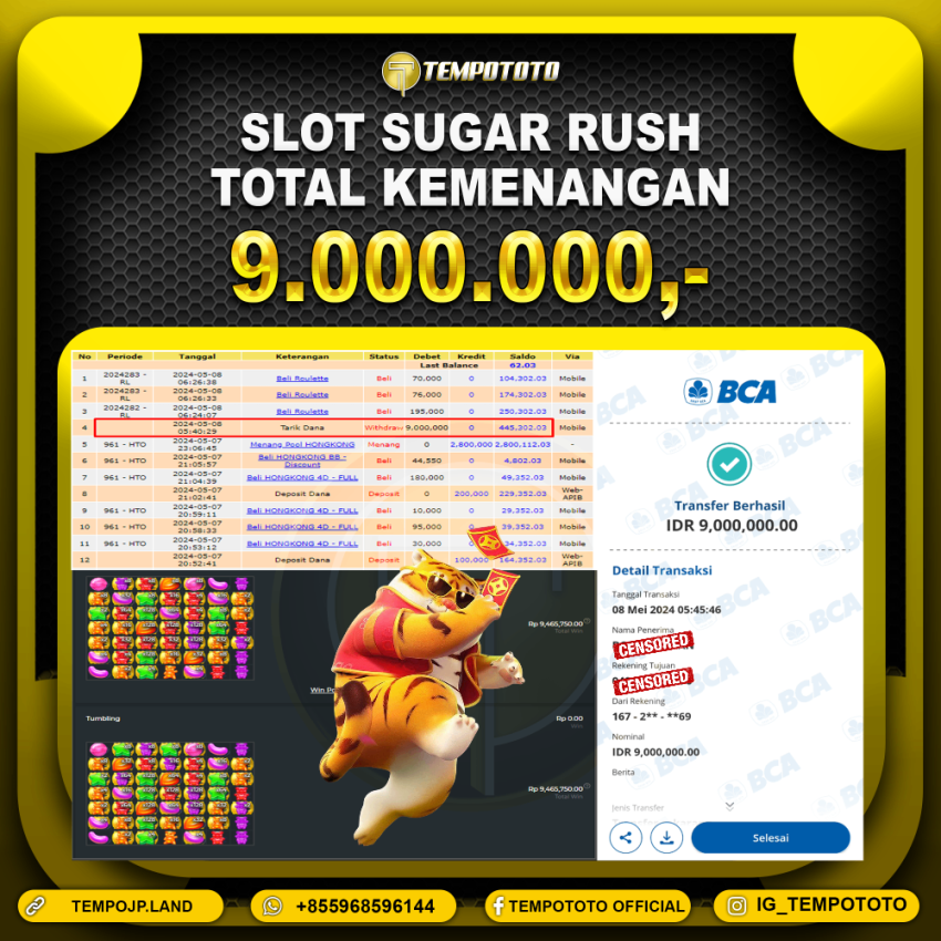 BUKTI JACKPOT TEMPOTOTO SLOT