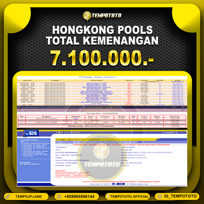 BUKTI JP TEMPOTOTO TOGEL