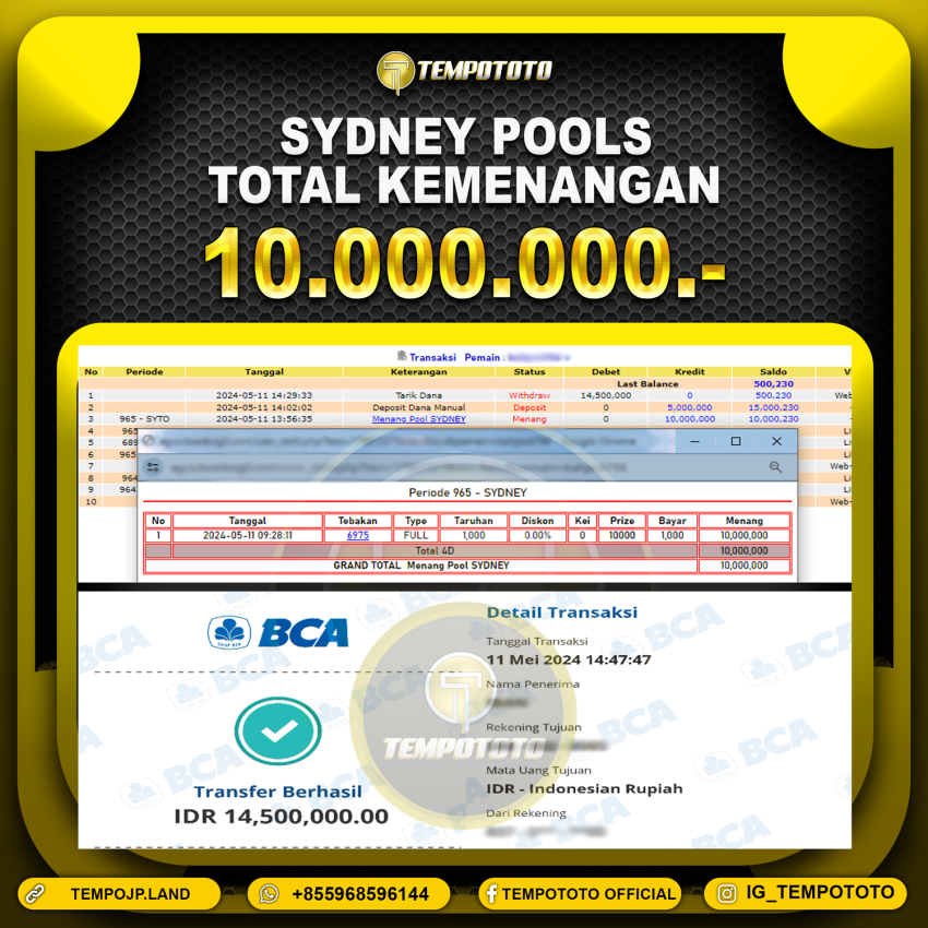 BUKTI JP TEMPOTOTO TOGEL