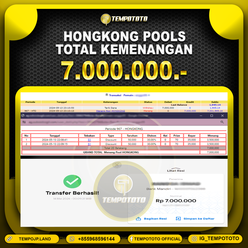 BUKTI JP TEMPOTOTO TOGEL