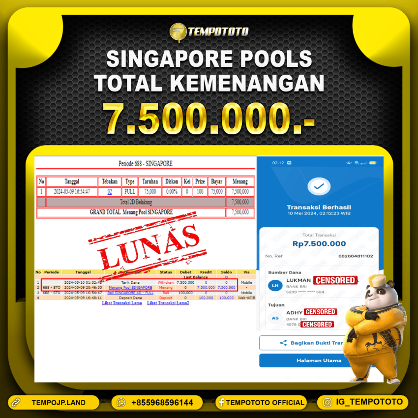 BUKTI JP TEMPOTOTO TOGEL