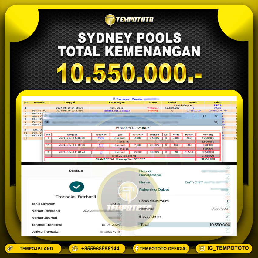 BUKTI JP TEMPOTOTO TOGEL