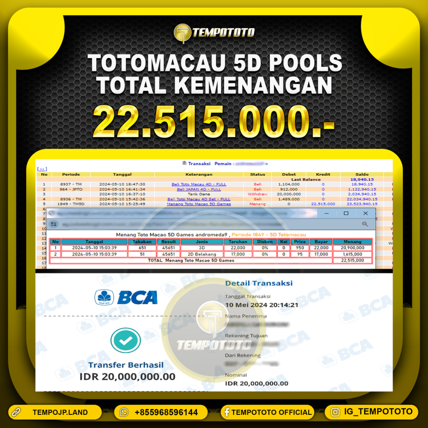 BUKTI JP TEMPOTOTO TOGEL