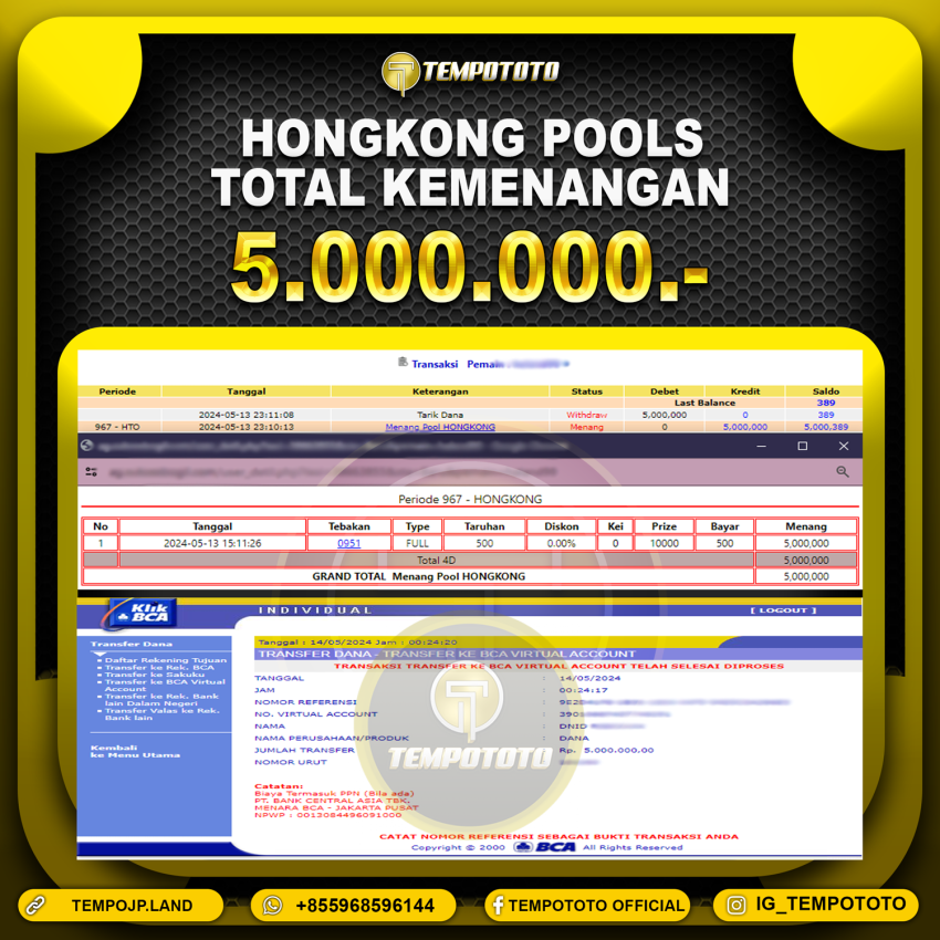 BUKTI JP TEMPOTOTO TOGEL