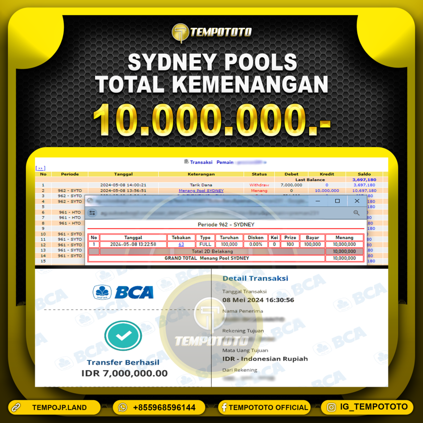 BUKTI JP TEMPOTOTO TOGEL