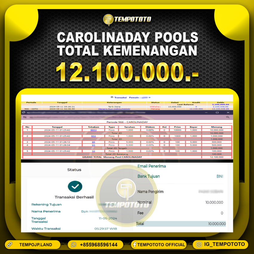 BUKTI JP TEMPOTOTO TOGEL