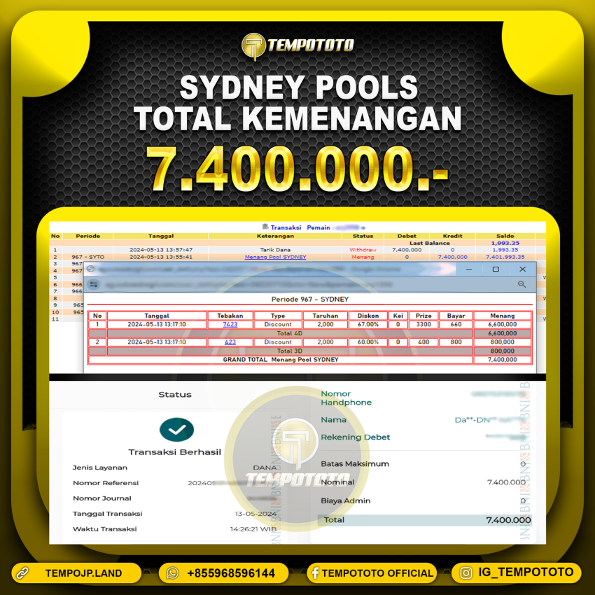 BUKTI JP TEMPOTOTO TOGEL