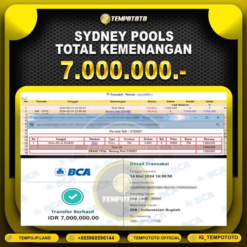 BUKTI JP TEMPOTOTO TOGEL