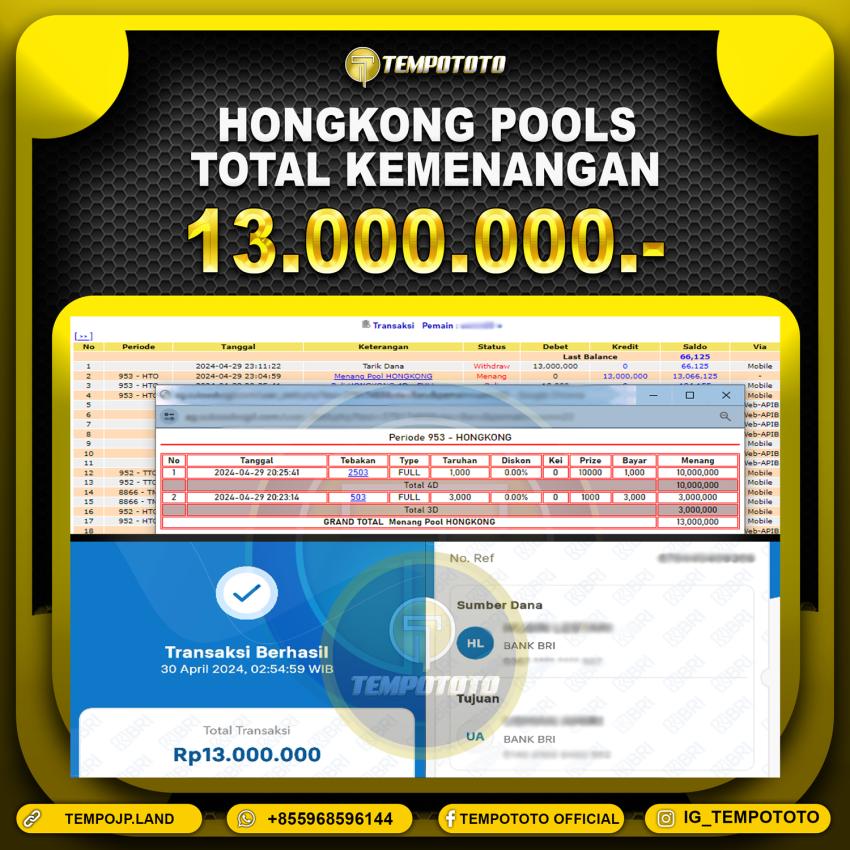 BUKTI JP TEMPOTOTO TOGEL