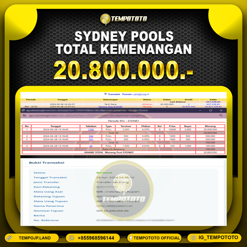 BUKTI JP TEMPOTOTO TOGEL